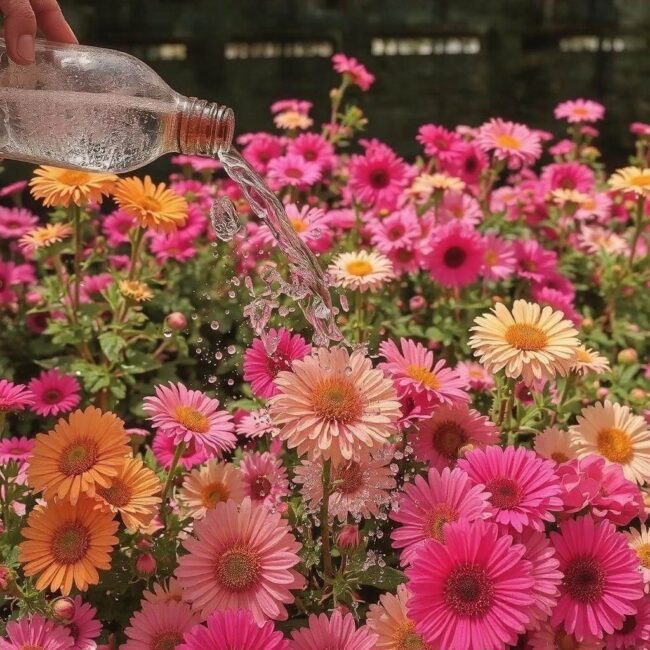 Woda gazowana do podlewania doniczek